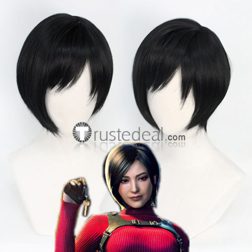 Resident Evil 4 Remake Ada Wong Ashley Graham Cosplay Wig