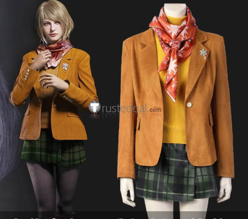 Resident Evil 4 Remake Ashley Graham Cosplay Costume Outfit