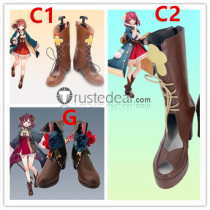 Atelier Sophie The Alchemist of the Mysterious Book Sophie Neuenmuller Monika Ellmenreich Tess Heitzmann Cosplay Shoes Boots