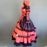 Date A Live Kurumi Tokisaki Gothic Lolita Cosplay Costume 2