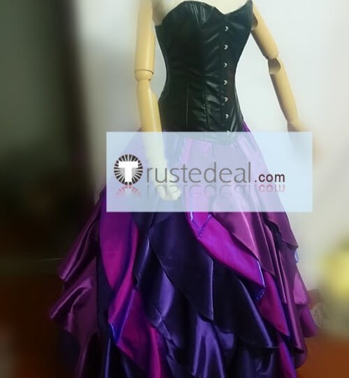 The Little Mermaid Disney Ursula Puple Dress Cosplay Costume