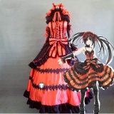 Date A Live Kurumi Tokisaki Gothic Lolita Cosplay Costume 2