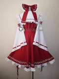 Touhou Project Reimu Hakurei Witch Red White Cosplay Costume