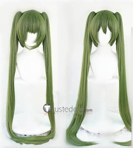 Vocaloid Hatsune Miku Senbonzakura Long Blue Green Ponytails Cosplay Wig