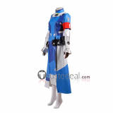 Overwatch Angela Mercy Combat Medic Ziegler Blue Cosplay Costume