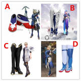 Overwatch Angela Ziegler Mercy Dr. Ziegler Combat Medic Ziegler Atlantic Cosplay Boots Shoes