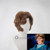 After War Gundam X Jamil Neate Styled Brown Cosplay Wig