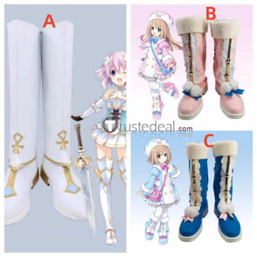 Hyperdimension Neptunia Neptune Ram Rom Cosplay Shoes Boots