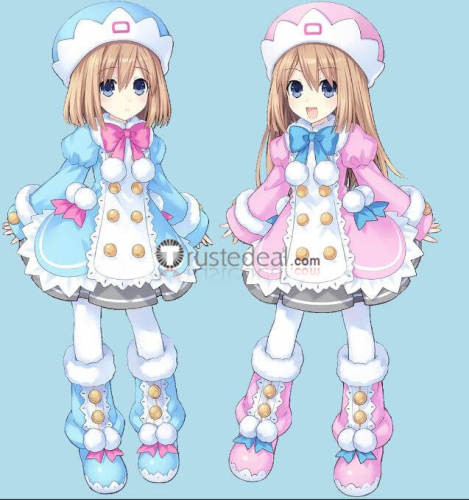 Hyperdimension Neptunia Mk2 White Sisters Ram Rom Cosplay Costumes