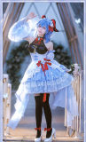 ChuShouMao Genshin Impact Ganyu Doujin Fanart Fantasy World Dream Lolita Cosplay Costume