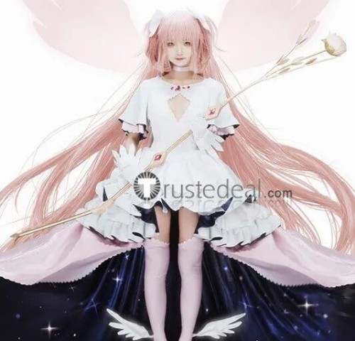 Puella Magi Madoka Magica Ultimate Madoka Princess White Cosplay Costume