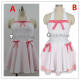 Kabukimonogatari Shinobu Oshino White Pink Cosplay Costume