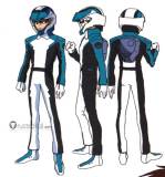 Gundam Seed Kira Yamato Pilot Suit Blue White Cosplay Costume