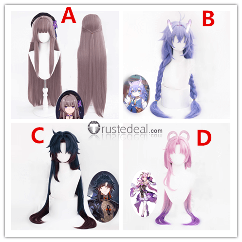 Honkai Star Rail Blade Fu Xuan Bailu Herta Cosplay Wig