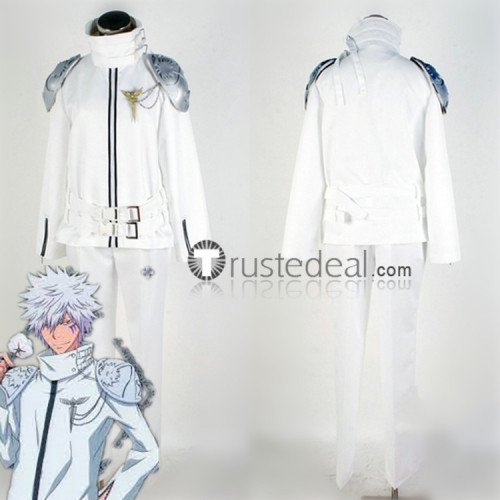Katekyo Hitman Reborn Byakuran White Cosplay Costume