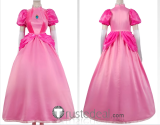 The Super Mario Bros. Movie Princess Peach Pink Dress Cosplay Costume