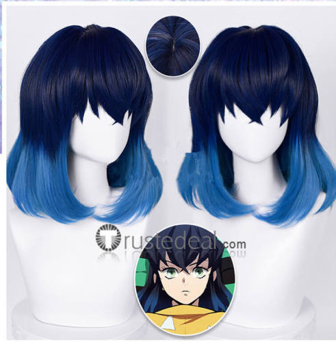 Demon Slayer Kimetsu no Yaiba Tokitou Muichiro Inosuke Hashibira Muzan Kibutsuji Cosplay Wigs