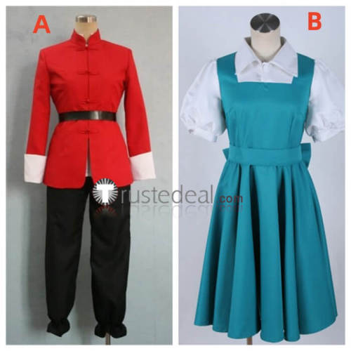 Ranma 1/2 Ranma Saotome Akane Tendo Blue Red Cosplay Costume