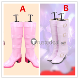 The King of Fighters KOF Orochi Shermie Pink Cosplay Shoes Boots