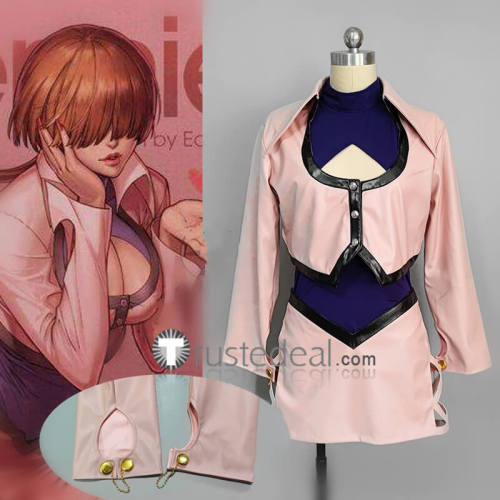 The King of Fighters KOF Orochi Shermie Pink Cosplay Costume