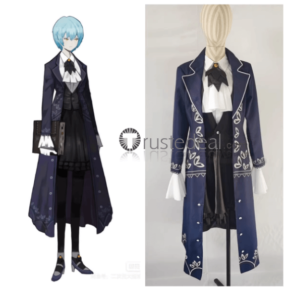 Library Of Ruina Angela Librarian Blue Cosplay Costume