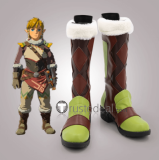 The Legend of Zelda Breath of the Wild Game Link Gerudo Female Royal Guard White Cosplay Shoes