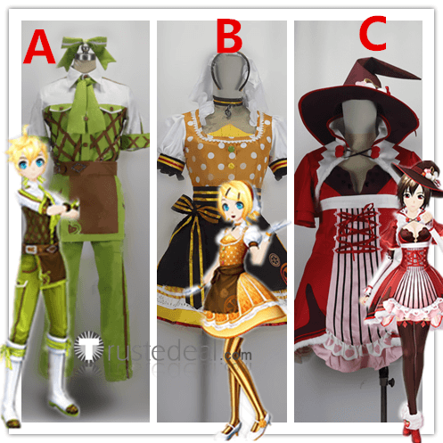 Vocaloid Amazing Dolce Kagamine Len Rin Meiko Hansel Gretel Cosplay Costume