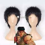 Street Fighter 5 SFV Zeku Ryu Black Blonde Styled Cosplay Wig