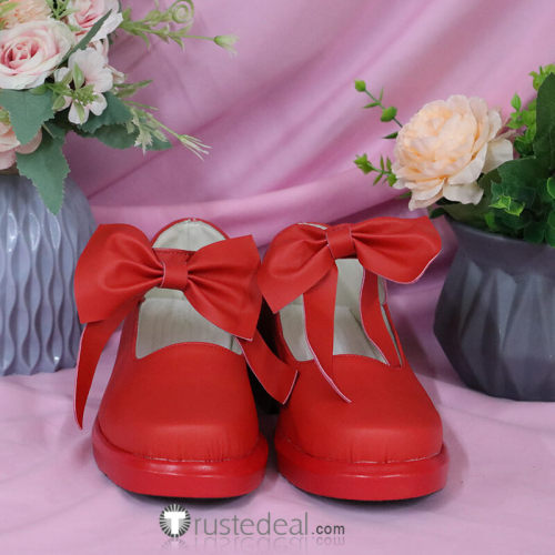 Cardcaptor Sakura Kinomoto Sakura Red Cosplay Shoes