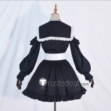 Re: Zero kara Hajimeru Isekai Seikatsu Rem Ram Girly Outfit Version Black Pink Cosplay Costumes