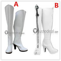 Code Geass Lelouch of the Rebellion C.C. Cosplay White Shoes Boots