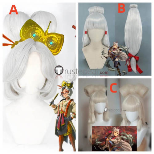 Hyrule Warriors Age of Calamity Impa Tears of the Kingdom Purah Silver Cosplay Wig