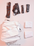 Code Geass C.C. White Body Suit Pleather Cosplay Costume