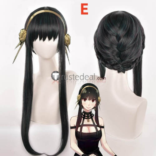 SPY x FAMILY Yor Anya Loid Black Pink Cosplay Wigs