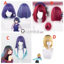 Oshi no Ko Their Idol's Children Kana Arima Akane Kurokawa Mem-Cho Purple Pink Cosplay Wigs