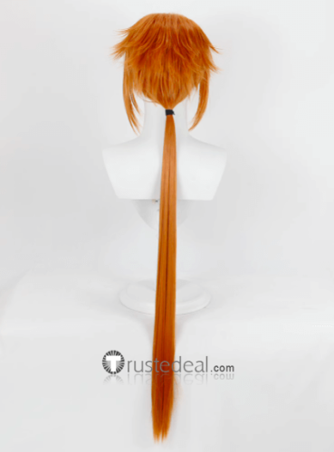 Rurouni Kenshin Himura Kenshin Orange pigtail Wig Style Cosplay Wig