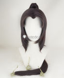 Onmyoji Yoto Hime Brown Purple Ponytail Cosplay Wigs