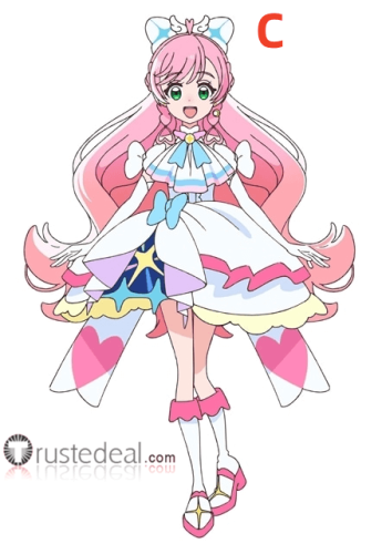 Hirogaru Sky! Pretty Cure Cure Sky Sora Harewataru Cure Wing Cure Prism Styled Cosplay Wig