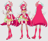 Tropical-Rouge! Pretty Cure Precure Cure Summer Cure Coral Cure Flamingo Cure La Mer Cosplay Boots Shoes