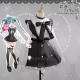 Vocaloid Fashion Subculture Hatsune Miku Black White Cosplay Costume2