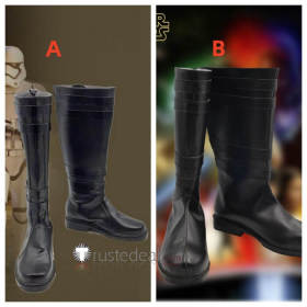 Star Wars the Force Awakens Kylo Ren Black Cosplay Boots Shoes