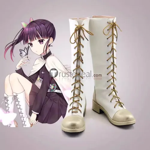 Kimetsu no Yaiba Demon Slayer Kanao Tsuyuri Zenitsu Agatsuma Genderbend Cosplay Shoes Boots