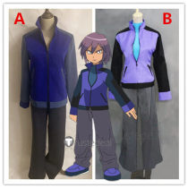 Pokemon Trainer Paul Purple Cosplay Costume
