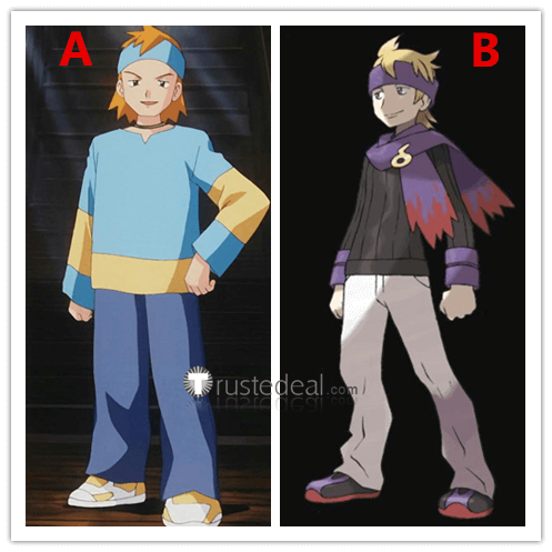 Pokemon Gym Leader Morty Cosplay Costume