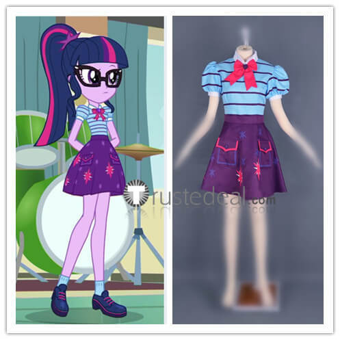 My Little Pony Equestria Girls Luster Dawn Lavender Bloom Rose Heart Twilight Sparkle Cosplay Costume