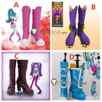 My Little Pony Equestria Girls Sonata Dusk Rainbow Dash Aria Blaze Adagio Dazzle Rock Cosplay Boots Shoes