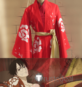 XxxHolic Watanuki Kimihiro Red Kimono Cosplay Costume