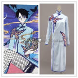 XxxHolic Watanuki Kimihiro Blue Cheongsam Canvas Cosplay Costume