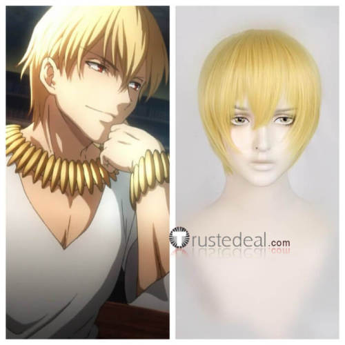 Fate Zero Gilgamesh Blonde Cosplay Wig