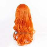One Piece Nami Long Orange Curly Cosplay Wig